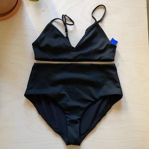 Kit and Ace | High Waisted Swim Suit Medium